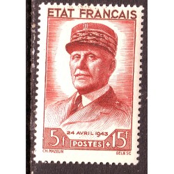 n° 580 N** Pétain
