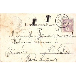 carte postale Hongrie Taxée...