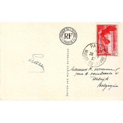 n° 355 Obl sur carte...