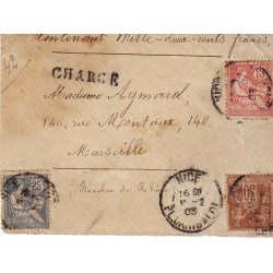 devant de lettre Chargée...