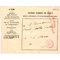 lettre tombée en rebut (ref...
