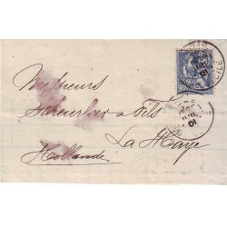 n° 114 Obl sur lettre (ref...