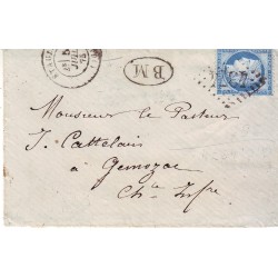 n° 60C Obl sur lettre (ref...