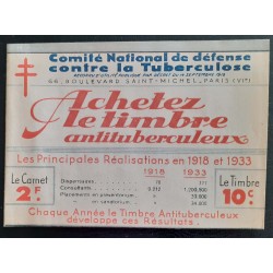 carnet vignette tuberculose...